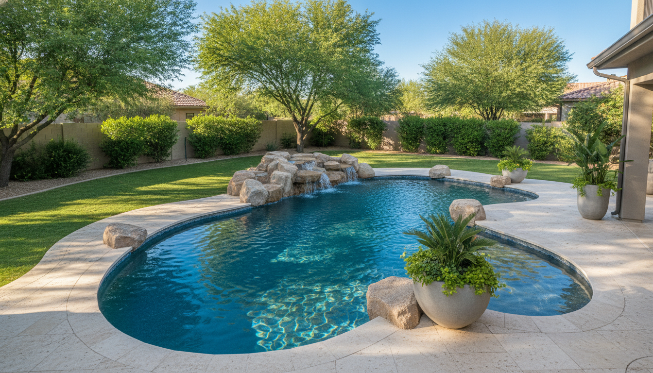 Freeform pool builder Ahwatukee AZ