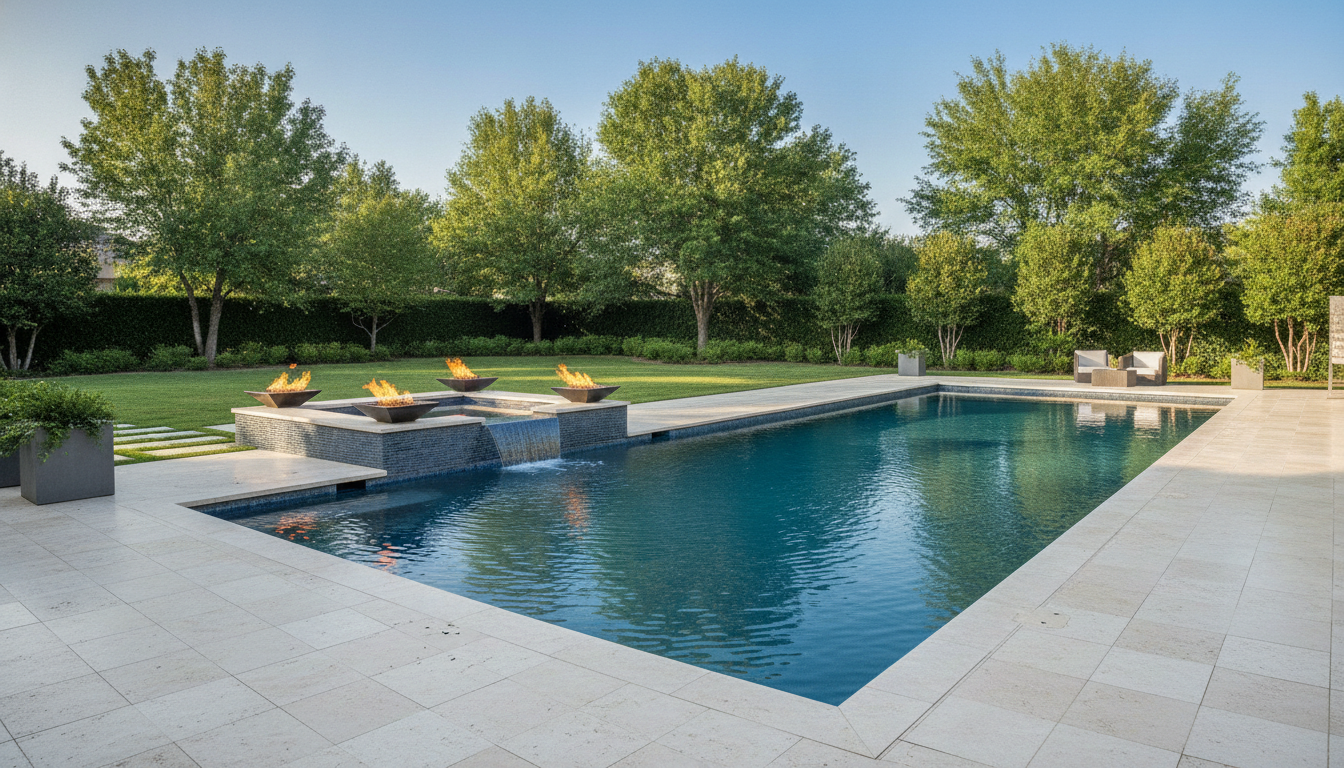 Luxury infinity pool built by Aquatic Pool & Spa in Avondale