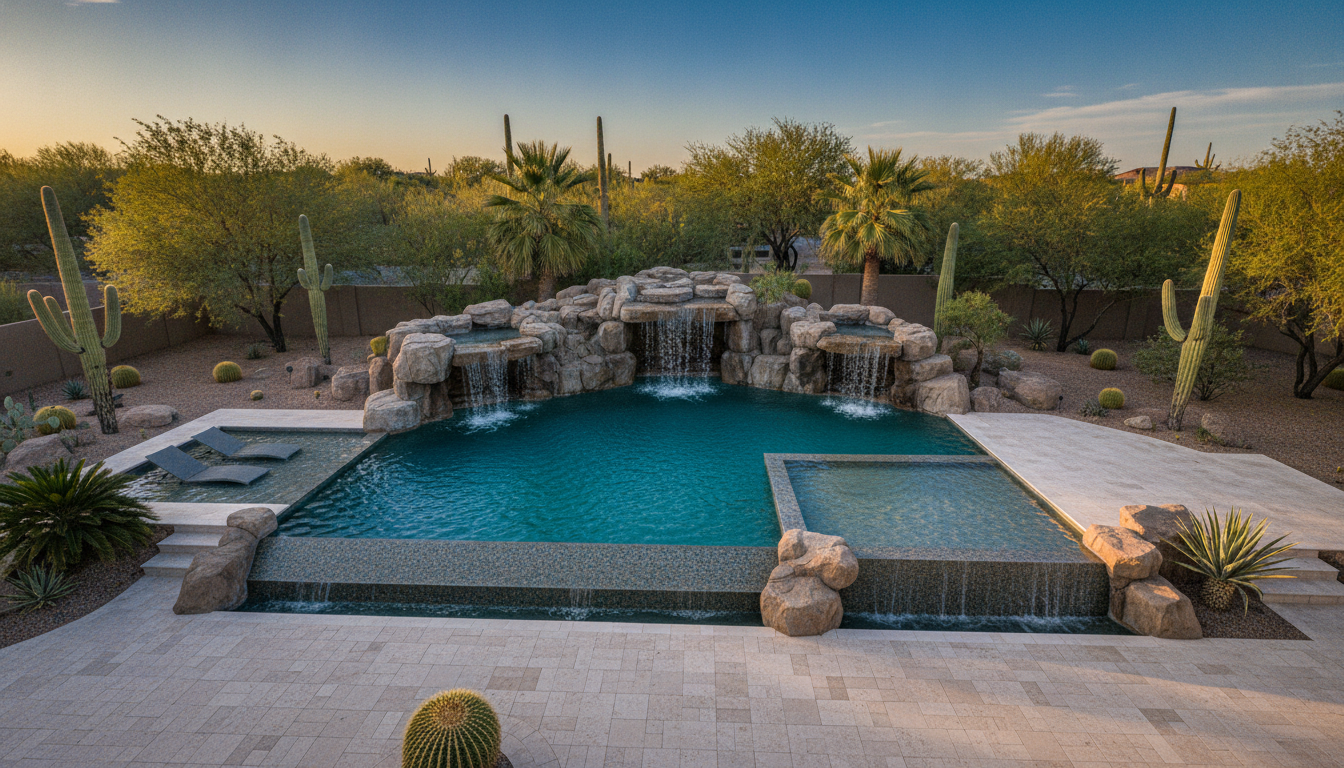 Custom luxury pool builder Buckeye AZ