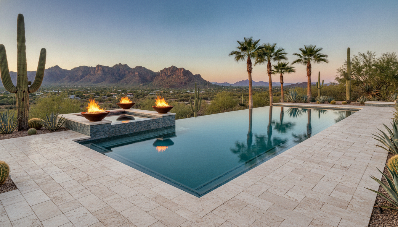 Modern luxury pool Buckeye AZ