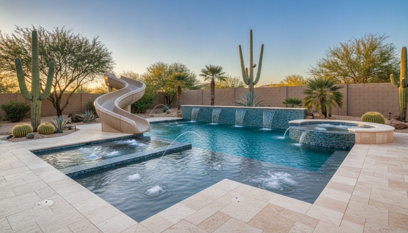 Family custom pool Buckeye AZ