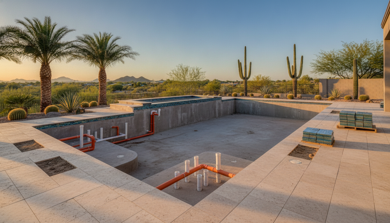 Custom pool construction Glendale AZ