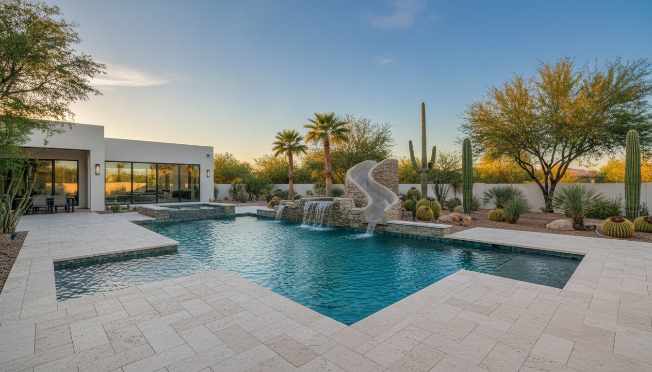 Custom resort pool Glendale AZ