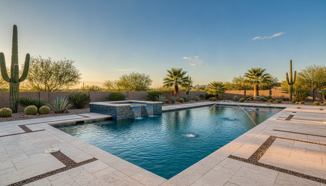 Luxury custom pool builder Mesa AZ