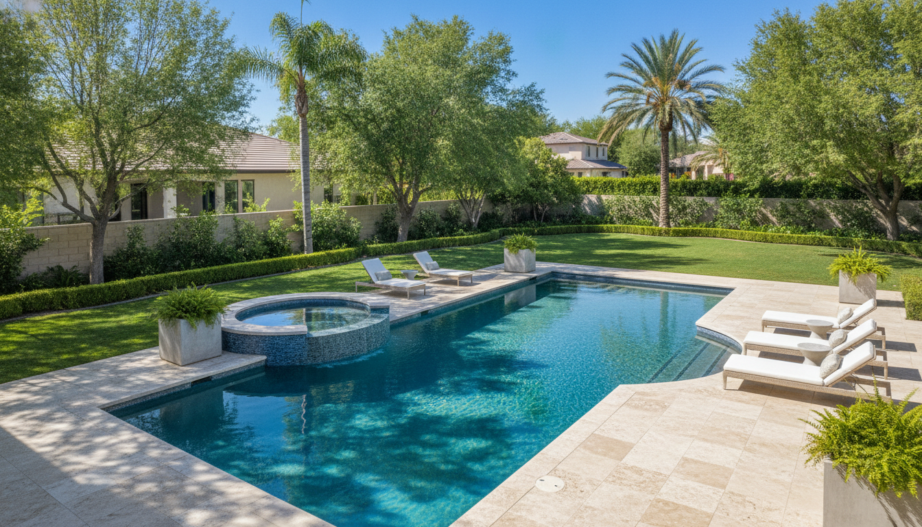 Luxury pool remodeling project by Aquatic Pool and Spa