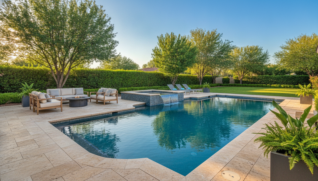Luxury pool decking upgrade