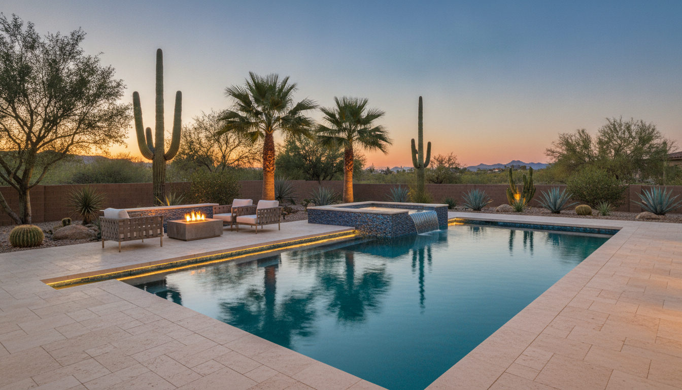 Luxury custom pool builder Sun City AZ