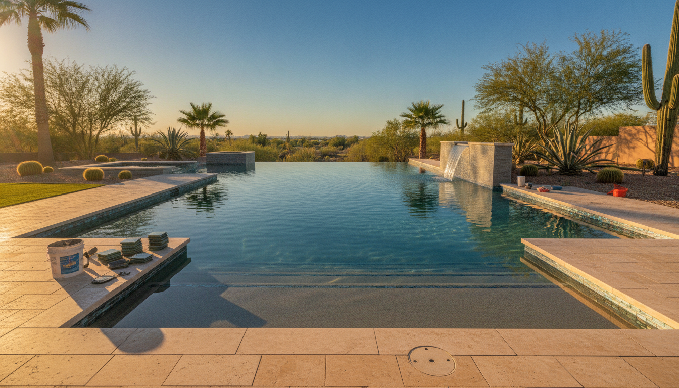 Luxury pool construction Sun City AZ