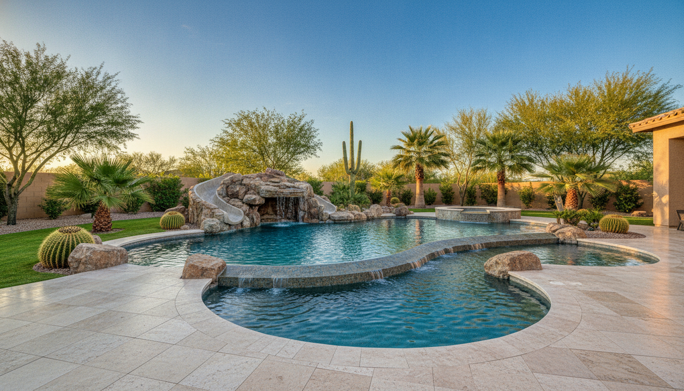 Freeform grotto pool Tempe AZ