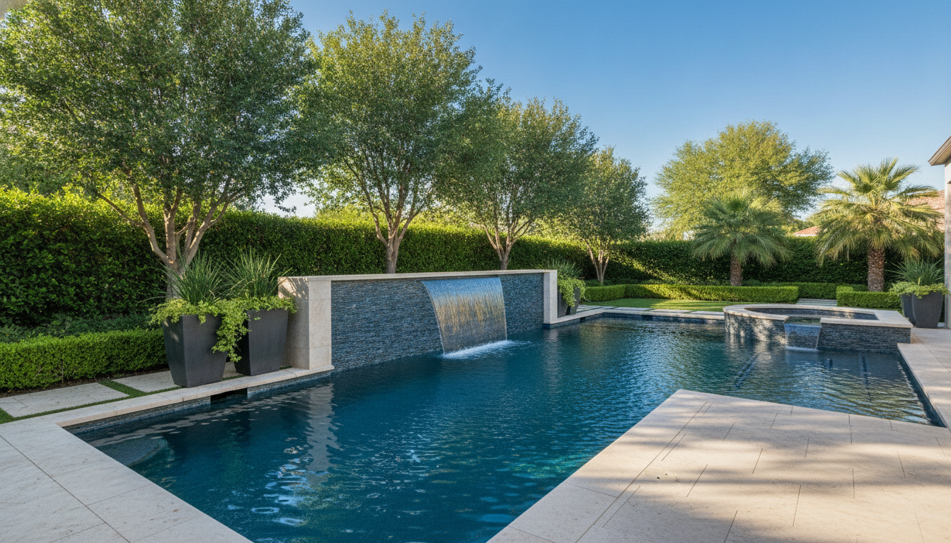 Modern Sheer Descent Water Feature
