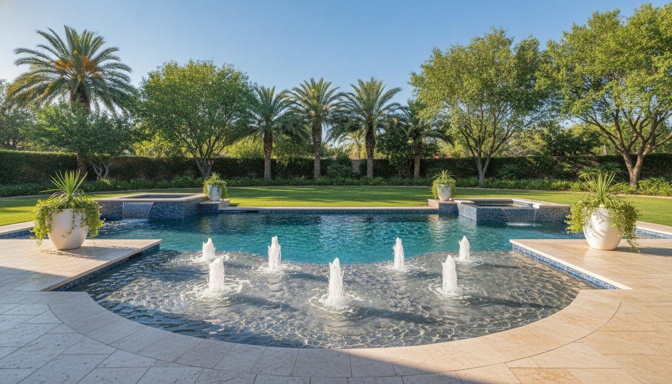 Luxury Pool Bubbler Fountains