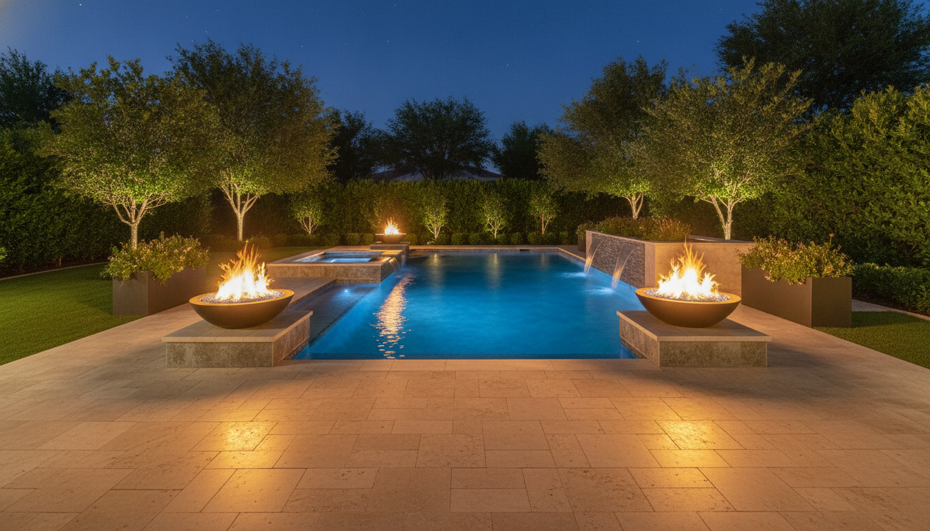 Poolside Fire Bowls