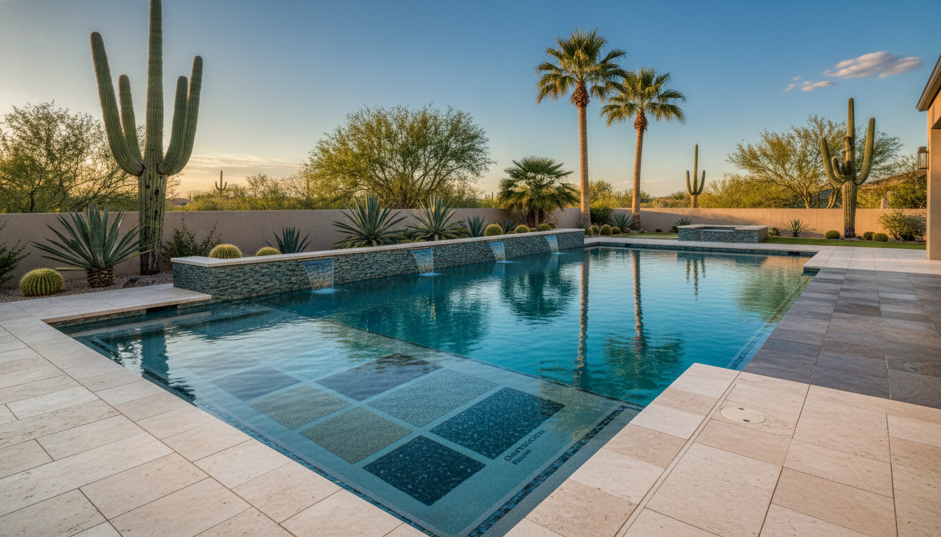High quality pool finishes and materials