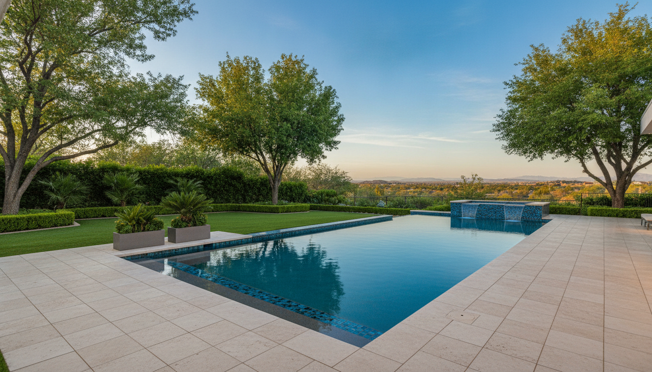 Complex geometric pool design cost Scottsdale AZ